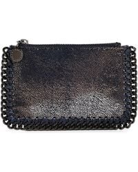 Stella McCartney - Falabella Shiny Zip Card Holder - Lyst