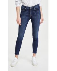 Frame Le Pixie Baggy Jean In Blue Lyst Frame Le Pixie Baggy Jean In Blue Lyst