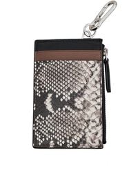 Veronica Beard - Snake Embossed Zip Card Holder - Lyst