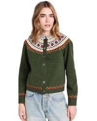 Alex Mill - Hilde Fair Isle Cardigan - Lyst