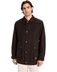 Alpha Industries - Apha Industries Waxed Cotton Car Coat Chocoate X - Lyst