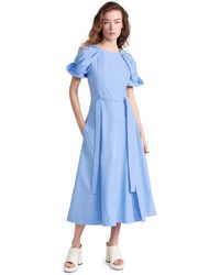 3.1 Phillip Lim - Collapsed Bloom Sleeve Belted Dress - Lyst