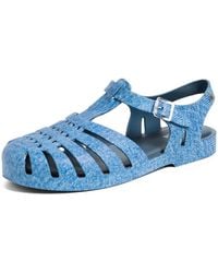 Melissa - Possession Print Denim Jelly Sandals - Lyst