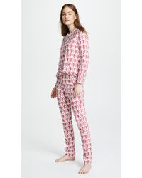 Roberta Roller Rabbit Monkey Print 2-piece Pyjama Set - Pink