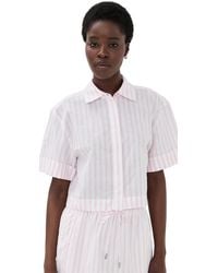 Jonathan Simkhai - Ryett Cropped Shirt - Lyst