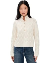 Splendid - X Cella Jane Half Placket Sweater - Lyst