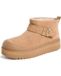 Tory Burch - Mellow Shearling Platform Boots - Lyst
