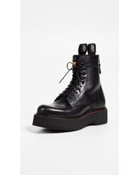 designer combat boots