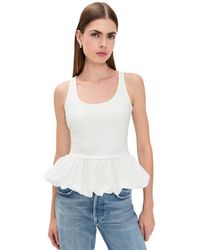 Endless Rose - Scoop Neck Bubble Peplum Top - Lyst