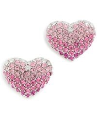 Marc Jacobs - Balloon Heart Pave Earrings - Lyst