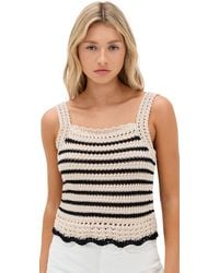 Madewell - Square-Neck Crochet-Stitch Tank - Lyst