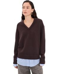 Acne Studios - V Neck Pullover Wool Sweater - Lyst