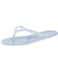 Black Suede Studio - Crystal Jelly Flip Flops - Lyst