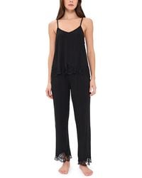 Flora Nikrooz - Solid Bamboo Knit Cami Pant Set - Lyst
