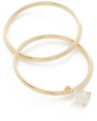 ISA GRUTMAN - 14K Double Band Diamond Ring - Lyst