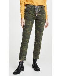 Sundry Camo Clean Straight Trousers - Green