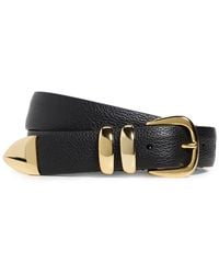 Anderson's - Narrow Soft Grained Calf Leather Belt - Lyst