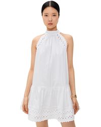 English Factory - Scallop Detailed Halter Mini Dress - Lyst