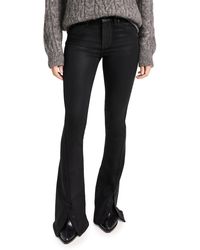 PAIGE - High Rise Lou Lou Jolene Pockets And Twisted Outseam Slit Jeans - Lyst