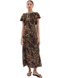 Ulla Johnson - Blithe Flutter Sleeve Midi Dress - Lyst