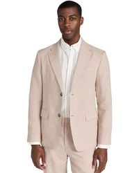 Club Monaco - Tech Linen Suit Blazer Lt. Khaki Mix/khaki - Lyst