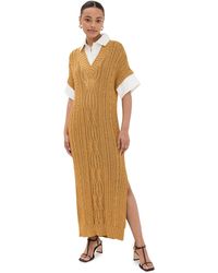 Rosie Assoulin - Rosie Assouin Metaic Sweater Dress God - Lyst