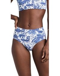 STAUD - Devon High Rise Bikini Bottoms - Lyst