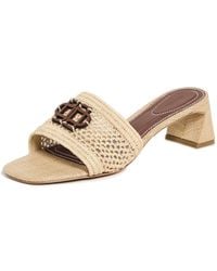 Jonathan Simkhai - Sydney Raffia Block Heel Sandals - Lyst