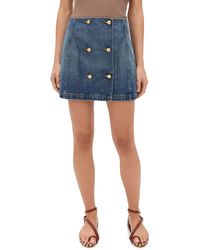Ulla Johnson - The Clara Mini Denim Skirt - Lyst