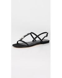 Larroude - Calypso Flat Sandals - Lyst
