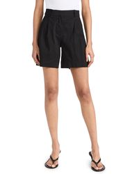 Theory - Double Pleated Shorts - Lyst