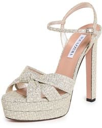 Aquazzura - Nina Plateau Sandals 130Mm - Lyst