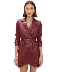 Cinq À Sept - Vegan Leather Jenessa Dress - Lyst