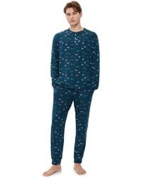 Eberjey - Henry Printed Long Pajama Set - Lyst