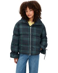 Moon River - Plaid Puffer Jacket - Lyst
