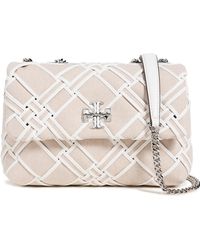 Tory Burch - Kira Woven Canvas Small Convertible Shoulder Bag - Lyst