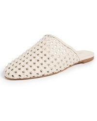 Larroude - Venice Macrame Flat Mules - Lyst