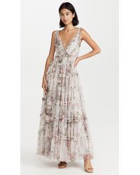 needle and thread floral swan gown