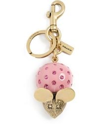 COACH - Resin Mouse Bag Charm - Lyst