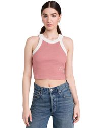 Closed - Coed Cropped Racer Tank Top X - Lyst