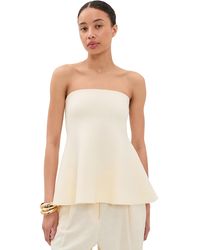 ALIGNE - Amy Knitted Bandeau Peplem Top - Lyst