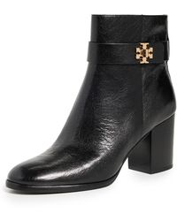 Tory Burch - T Lock Heeled Ankle Boots 70Mm - Lyst