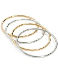 Shashi - Bangle Two Toned Bracelet Set - Lyst