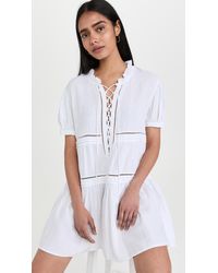 Marissa Webb Quincy Linen Mini Dress - White