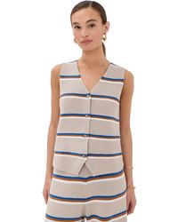 Le Bos - Striped Vest - Lyst