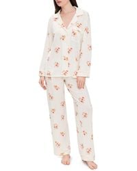 Eberjey - Gisele Printed Long Pajama Set - Lyst