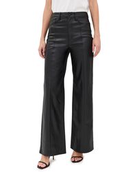 DAZE - Far Out Faux Leather Pants With Seaming - Lyst