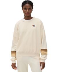 Aviator Nation - Rugby Stitch Relaxed Crew Sweatshirt - Lyst