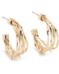 Argento Vivo - Post Twisted Lay Hoops - Lyst