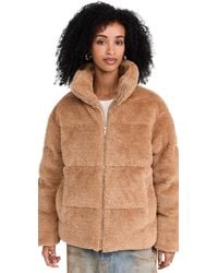 UGG - Emmalyn Fluff Puffer Jacket Fleece - Lyst